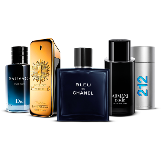 Σετ 5 Αρωμάτων   – Sauvage, 1 Million, Bleu de Chanel, Armani Code και 212 Men  [100 ml το καθένα]