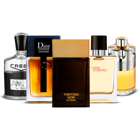 Σετ 5 Αρωμάτων  – Creed Aventus, Dior Homme Intense, Tom Ford Noir Extrême, Terre d'Hermès και Azzaro Wanted  [100 ml το καθένα]
