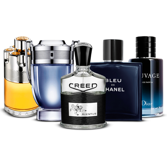 Σετ 5 Αρωμάτων  – Azzaro Wanted, Invictus, Creed Aventus, Bleu de Chanel και Sauvage  [100 ml το καθένα]