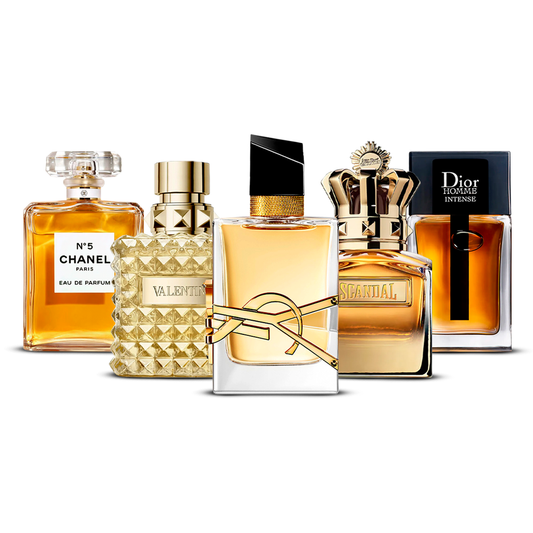 Σετ 5 Αρωμάτων  – Chanel Nº5, Valentino Uomo, Yves Saint Laurent Libre, Scandal Pour Homme και Dior Homme Intense  [100 ml το καθένα]