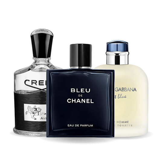 Σετ 3 Αρωμάτων | Bleu de Chanel, Creed Aventus, Light Blue Dolce Gabbana 100 ml
