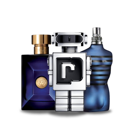 Σετ 3 Αρωμάτων | Versace DYLAN BLUE, Paco Rabanne PHANTOM, Jean Paul Gaultier ULTRA MALE 100 ml