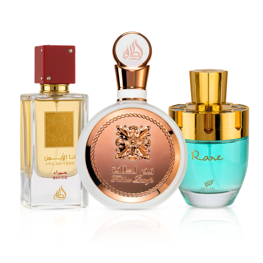 Σετ 3 Αρωμάτων | Fakhar Rose + Ana Abiyedh Rouge + Afnan Rare Tiffany 100 ml