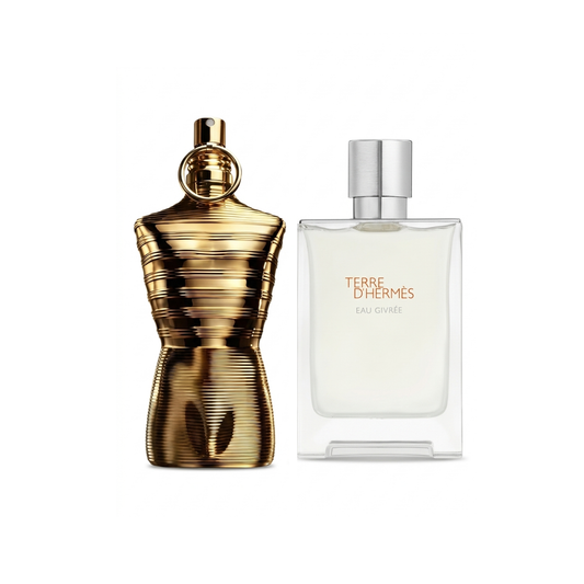 Σετ 2 Αρωμάτων |Jean Paul Gaultier Le Male Elixir + Hermès Terre d’Hermès Eau Givrée 100ml
