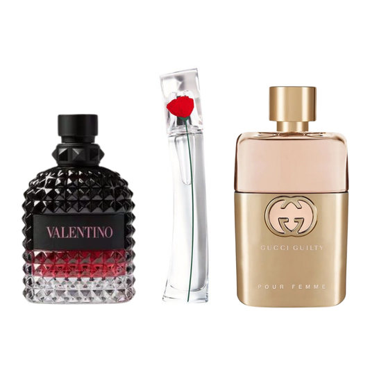 Σετ 3 Αρωμάτων | Gucci Guilty, Valentino Intense, Flower Kenzo 100 ml