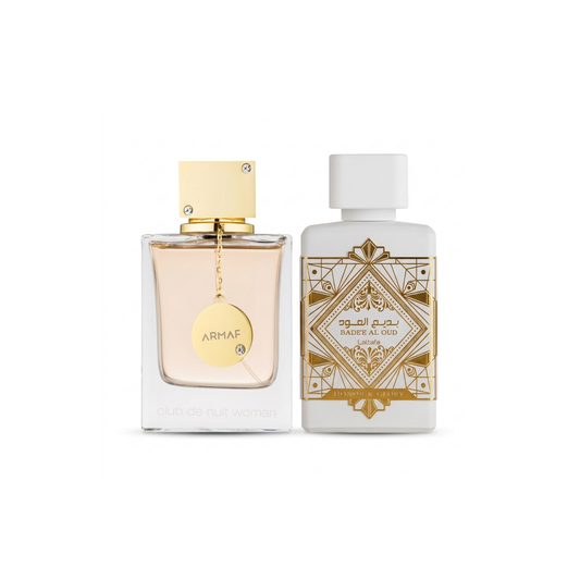 Σετ 2 Αρωμάτων | Lattafa Bade’e Al Oud Honor & Glory + Armaf Club de Nuit Woman 100ml