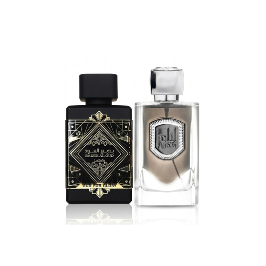 Σετ 2 Αρωμάτων | Lattafa Bade’e Al Oud Oud for Glory + Lattafa Liam Grey 100ml