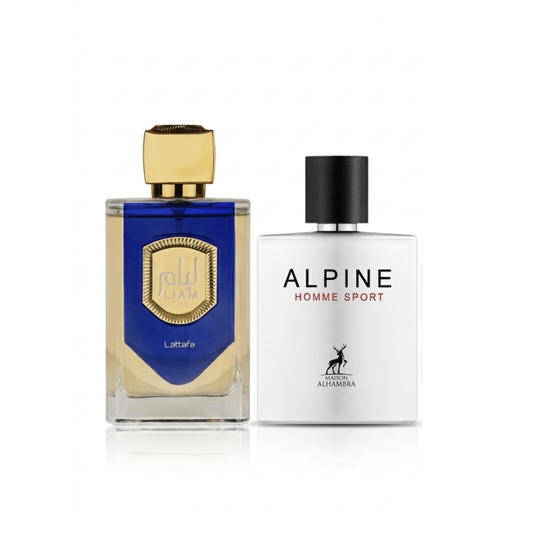 Σετ 2 Αρωμάτων |Lattafa Liam Blue Shine + Maison Alhambra Alpine Homme Sport 100ml