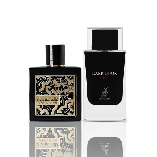 Σετ 2 Αρωμάτων |Lattafa Qaed Al Fursan + Maison Alhambra Dark Door Sport 100ml
