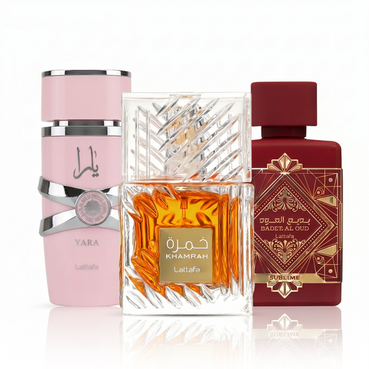 Σετ 3 Αρωμάτων | Yara Lattafa + Khamrah + Bade'e Al Oud Sublime 100 ml