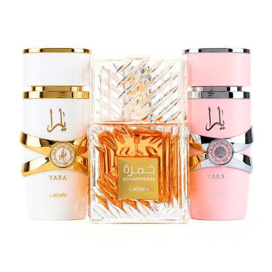 Σετ 3 Αρωμάτων | Yara (Rosa) + Yara Moi + Khamrah 100 ml