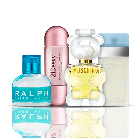 Σετ 4 Αρωμάτων | 212 Sexy + Light Blue + Moschino Toy 2 + Ralph Lauren 100 ml