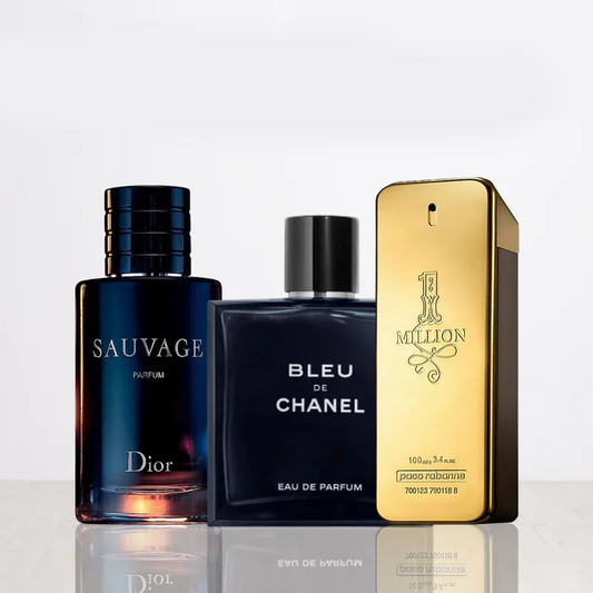 Σετ 3 Αρωμάτων | Sauvage Dior + One Million + Bleu de Chanel 100 ml