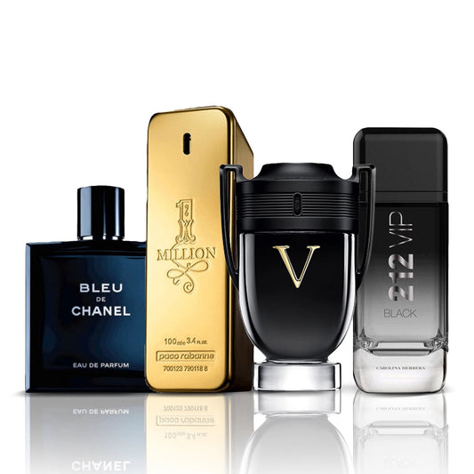 Σετ 4 Αρωμάτων | Bleu de Chanel + One Million + Invictus Victory + 212 VIP Black 100 ml